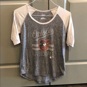 Orioles 3/4 sleeve tee size large